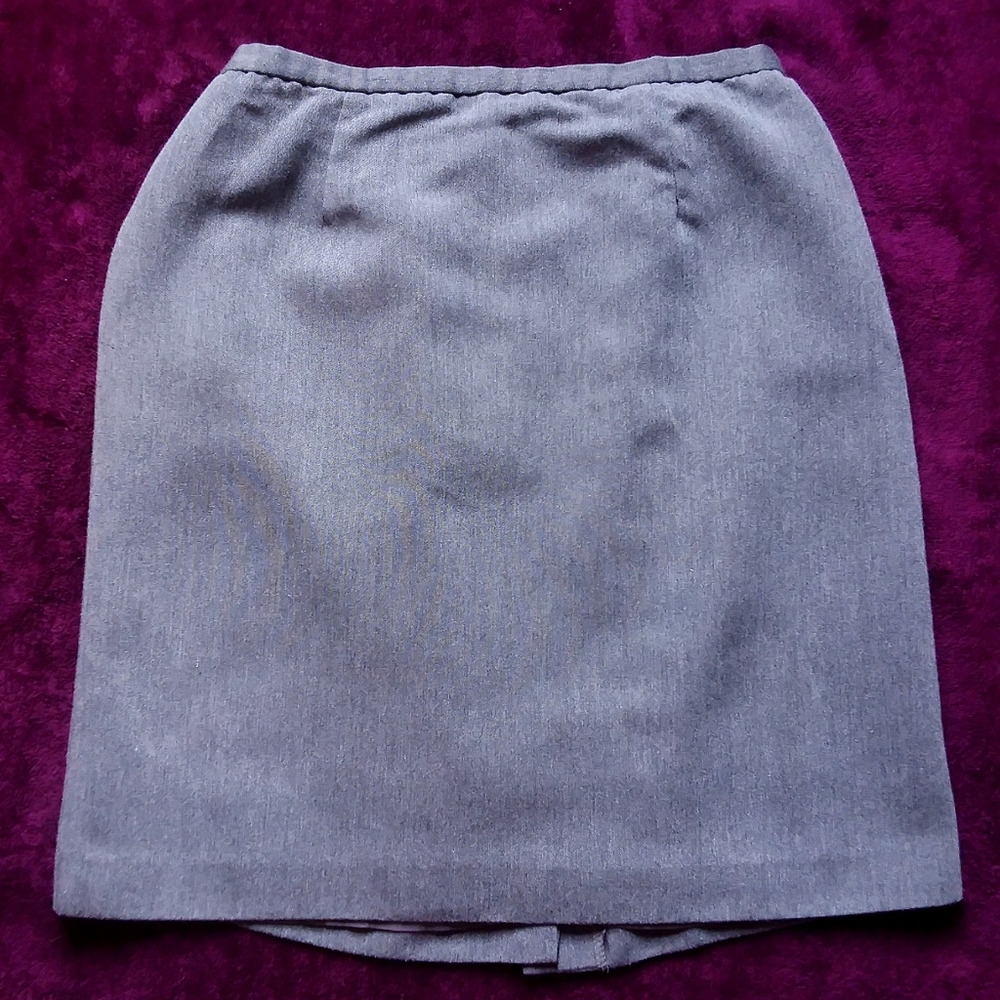 Laura Scott 14 Gray Pencil Skirt